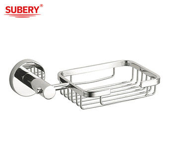 Sus 304 বাথরুম সাবান বাস্কেট ডিশ হোল্ডার ক্রোম Plated Oem Odm Rould ক্লাসিকাল