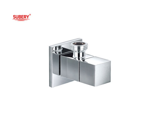 ক্রোম ত্রিভুজ ভালভ G1/2&quot; থ্রেড OEM ওয়াল মাউন্ট