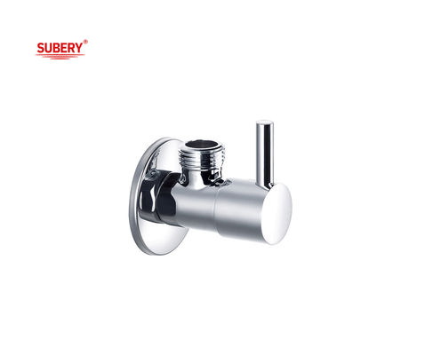 OEM ব্রাস ট্রায়াঙ্গল ভালভ G1/2&quot; থ্রেড ব্রাস বডি ব্রাস হ্যান্ডেল