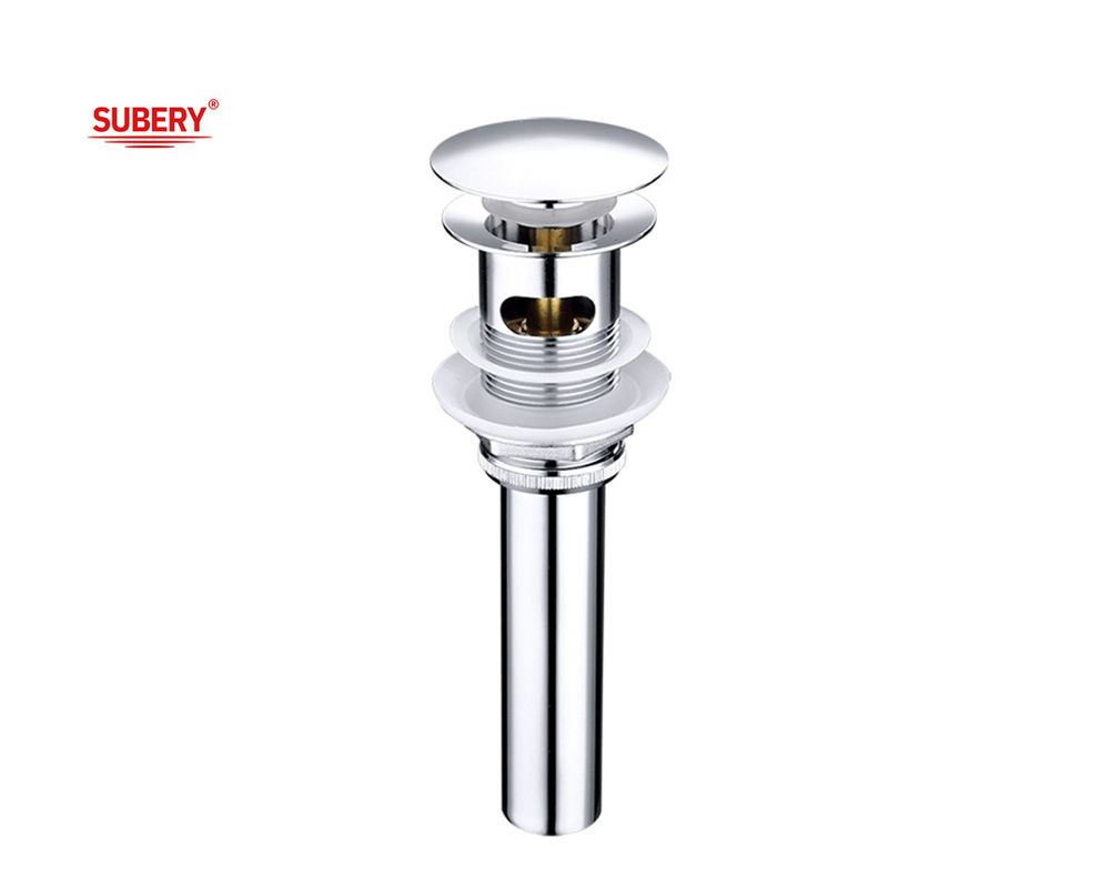 OEM ক্রোম ওয়াশ বেসিন ড্রেনার পাইপ stopper সঙ্গে ভ্যানিটি বর্জ্য ড্রেন পপ আপ জাহাজ ড্রেন টয়লেট বেসিন বর্জ্য